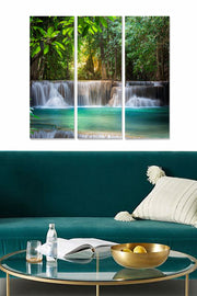 Tríptico Decorativo em MDF Multicolor — 3 Peças, 70x50 cm (Painéis 20x50 cm, MDF 3 mm)