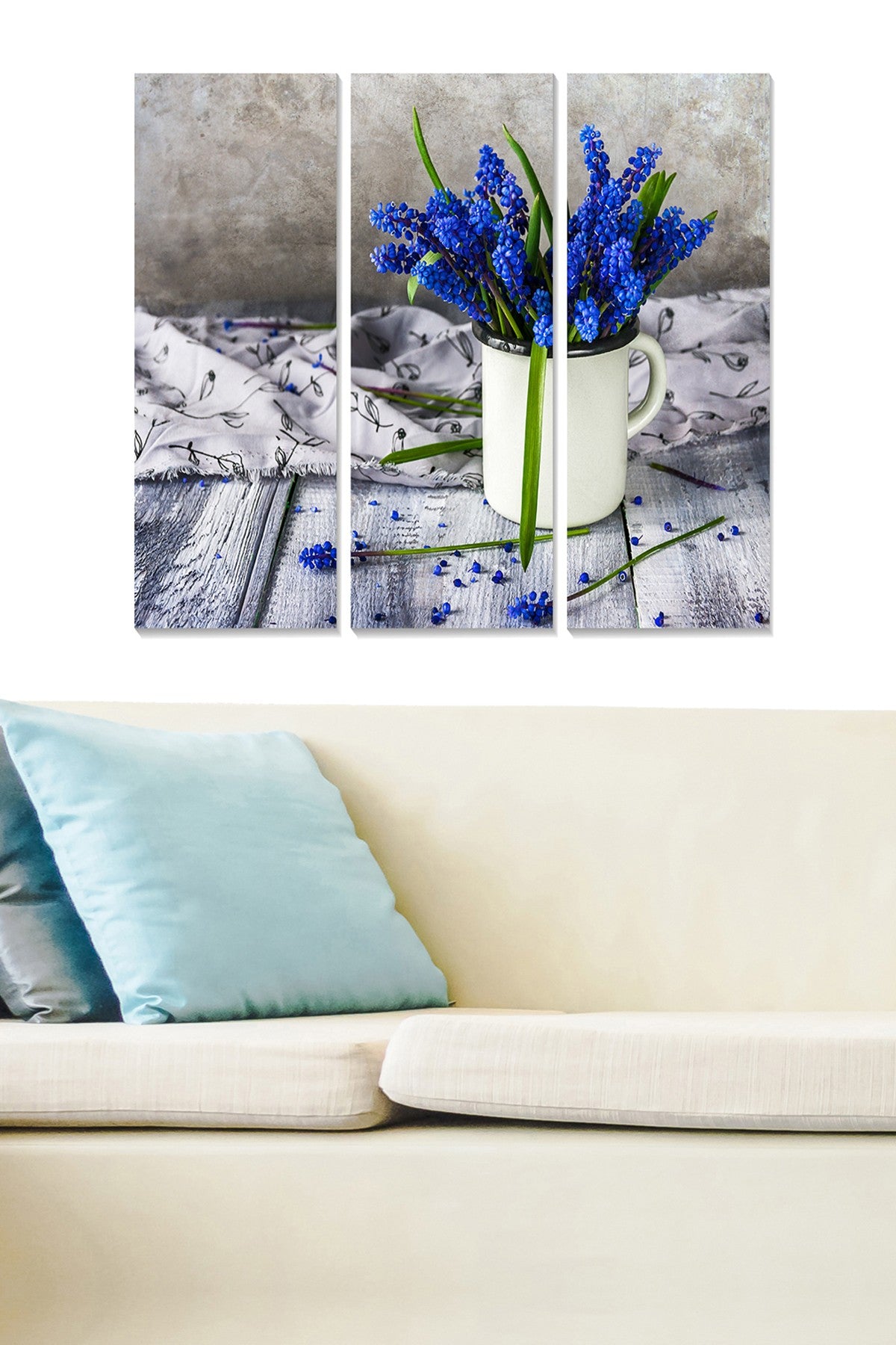 Tríptico Decorativo em MDF Multicolor 70 x 50 cm (Conjunto de 3)