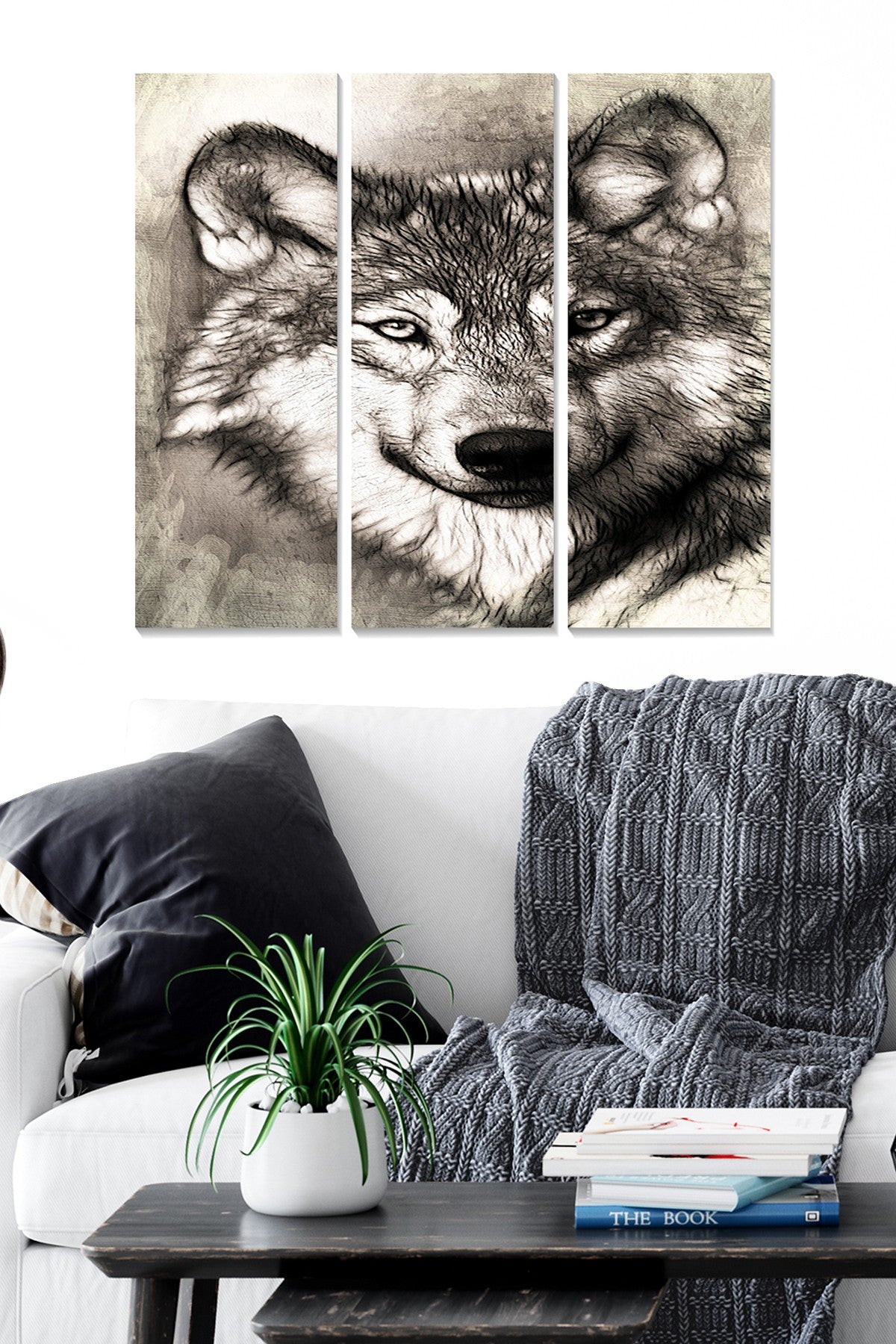 Conjunto de Quadros Decorativos em MDF (3 Peças) Multicolor 70x50 cm – MDF221568