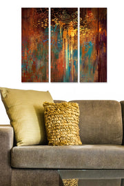 Quadro Decorativo em MDF Multicor – Conjunto de 3 Peças, 20x50 cm cada (70x50 cm total), espessura 3 mm