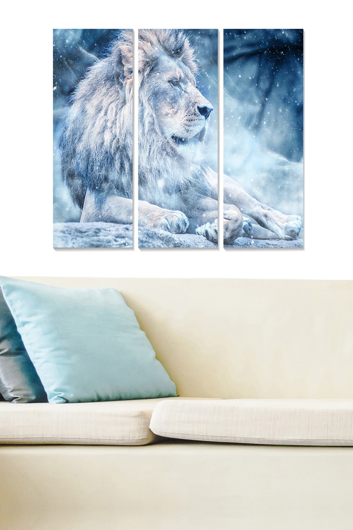 Quadro Decorativo em MDF Multicolor – 3 Peças (20x50 cm cada, 70x50 cm total, MDF 3 mm)