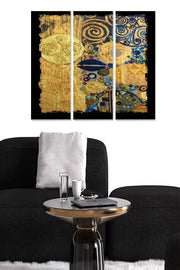 Quadro Decorativo em MDF Multicolor — Conjunto de 3 Peças (3x20x50 cm | Total 70x50 cm | MDF 3 mm)