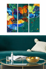 Quadro Decorativo em MDF Multicolor (Conjunto de 3 Peças) — 70x50 cm total, 20x50 cm cada, 3 mm — MDF2222074 | Ref. 553BNC1827