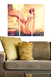 Quadro Decorativo em MDF Multicolor – Conjunto 3 Peças (20x50 cm cada), Tamanho Total 70x50 cm, MDF 100% 3 mm