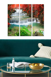 Quadro Decorativo em MDF Multicor – Conjunto 3 Peças (3 mm), 20 x 50 cm cada, 70 x 50 cm total – MDF223486429