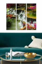 Tríptico Decorativo em MDF Multicolor – 70x50 cm (Total), 3 mm (3 Peças)