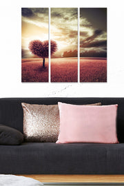 Conjunto de Quadros Decorativos em MDF (3 Peças) – Multicolorido – 70 x 50 cm