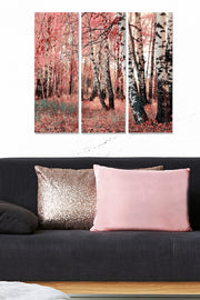 Tríptico Decorativo em MDF Multicolor – 70 x 50 cm (Total), 3 mm de espessura