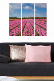 Quadro Decorativo em MDF Multicolor (Conjunto de 3) 70x50 cm