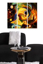 Quadro Decorativo em MDF Multicolor – Tríptico (3 Peças), 20 x 50 cm cada, Total 70 x 50 cm, Espessura 3 mm