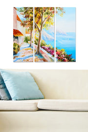 Quadro Decorativo 100% MDF Multicolor – Conjunto de 3 Peças (70 x 50 cm, 3 mm)