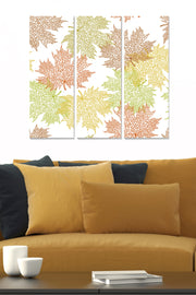 Tríptico Decorativo em MDF Multicolor – 70x50 cm (3x20x50 cm), 100% MDF, Espessura 3 mm