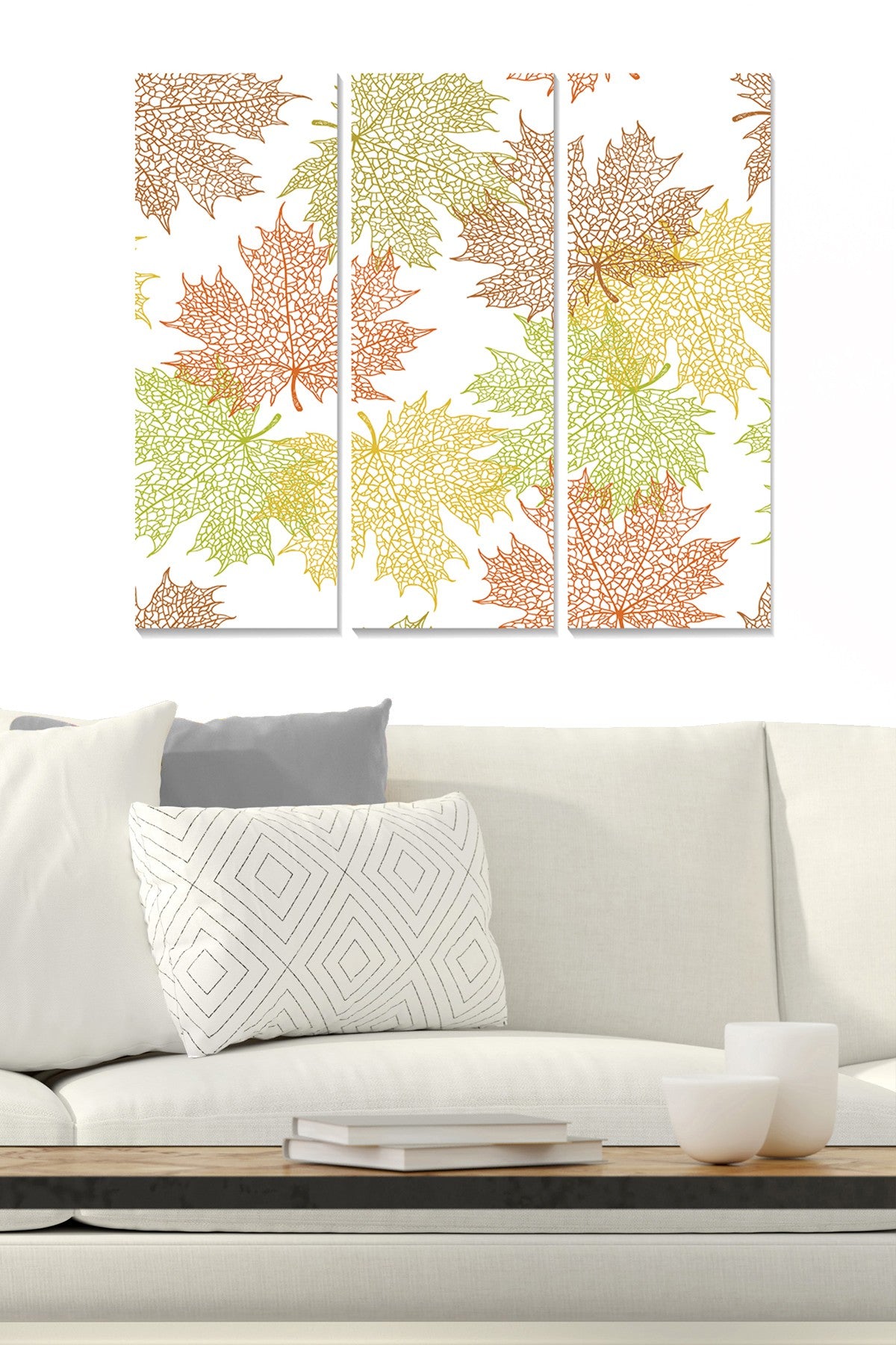 Quadro Decorativo em MDF Multicolor, 3 Peças, 70 x 50 cm (MDF 3 mm)