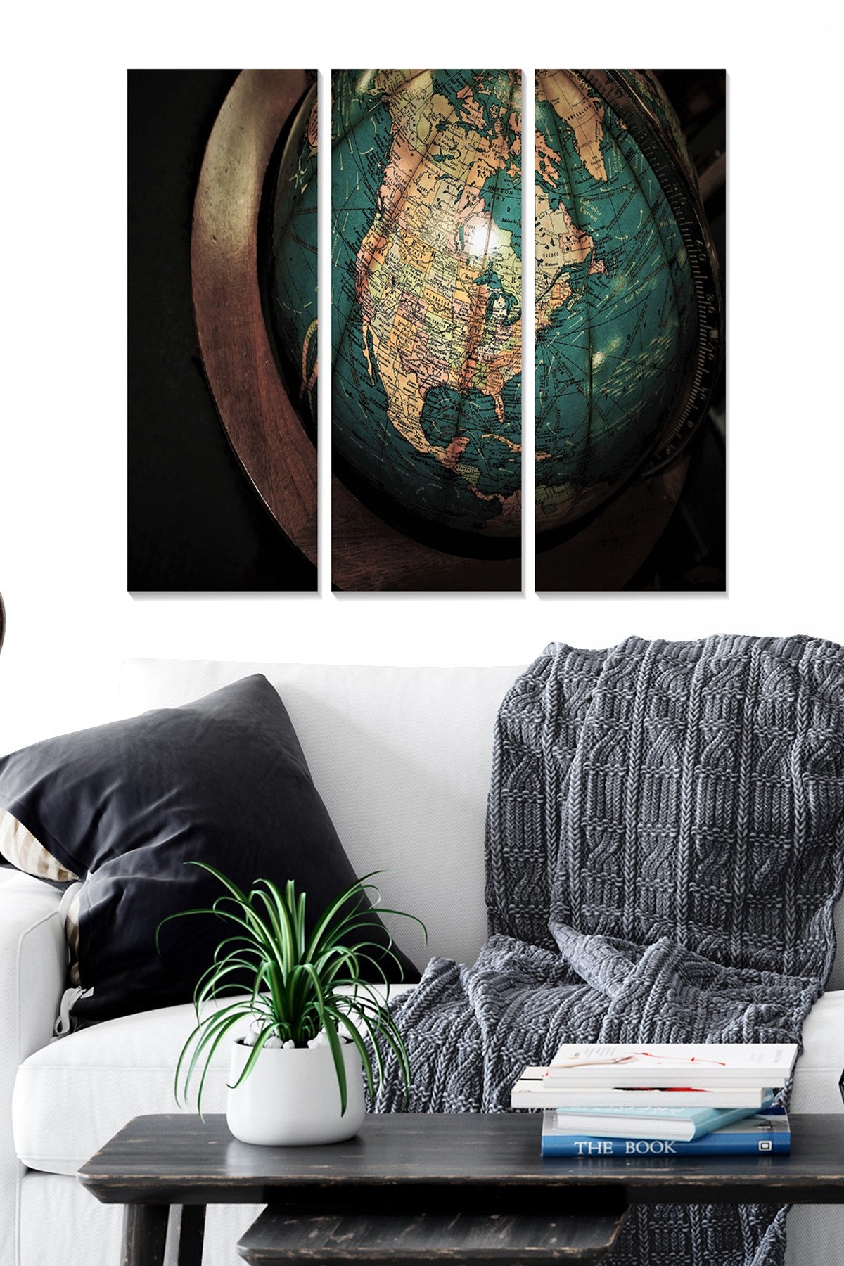 Conjunto de Quadros Decorativos em MDF (3 Peças) Multicolor - 70x50 cm