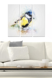 Quadro Decorativo em MDF Multicolor – 3 Peças (20x50 cm cada), Total 70x50 cm, Esp. 3 mm