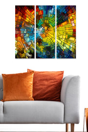 Conjunto de Quadros Decorativos em MDF (3 Peças) Multicolor — 20x50 cm cada, total 70x50 cm, 100% MDF (3 mm) — MDF229038481