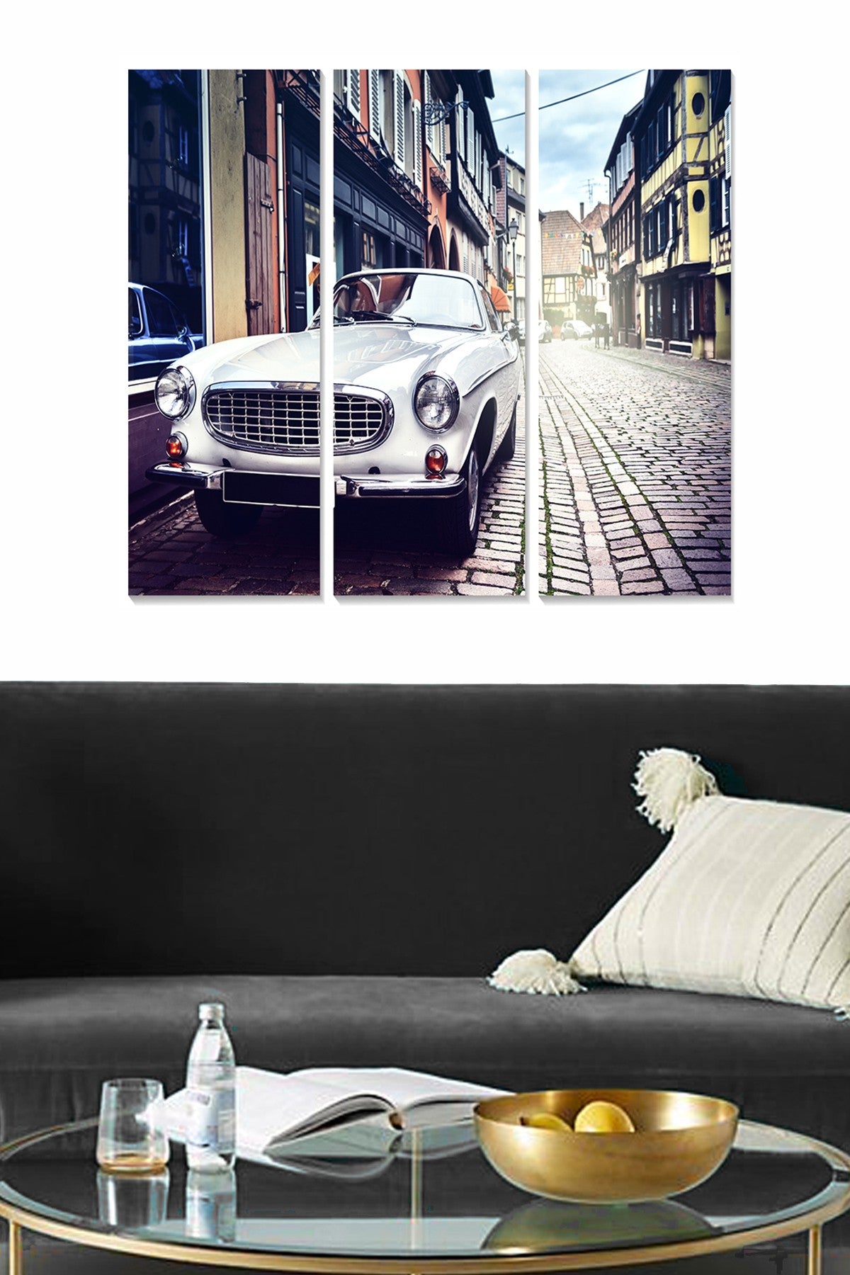 Tríptico Decorativo em MDF Multicolor (3 Peças) – 70 x 50 cm, Espessura 3 mm