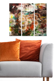 Quadro Decorativo em MDF (3 Peças) Multicolor – 70x50 cm Total, 3 mm Espessura (MDF230311957)