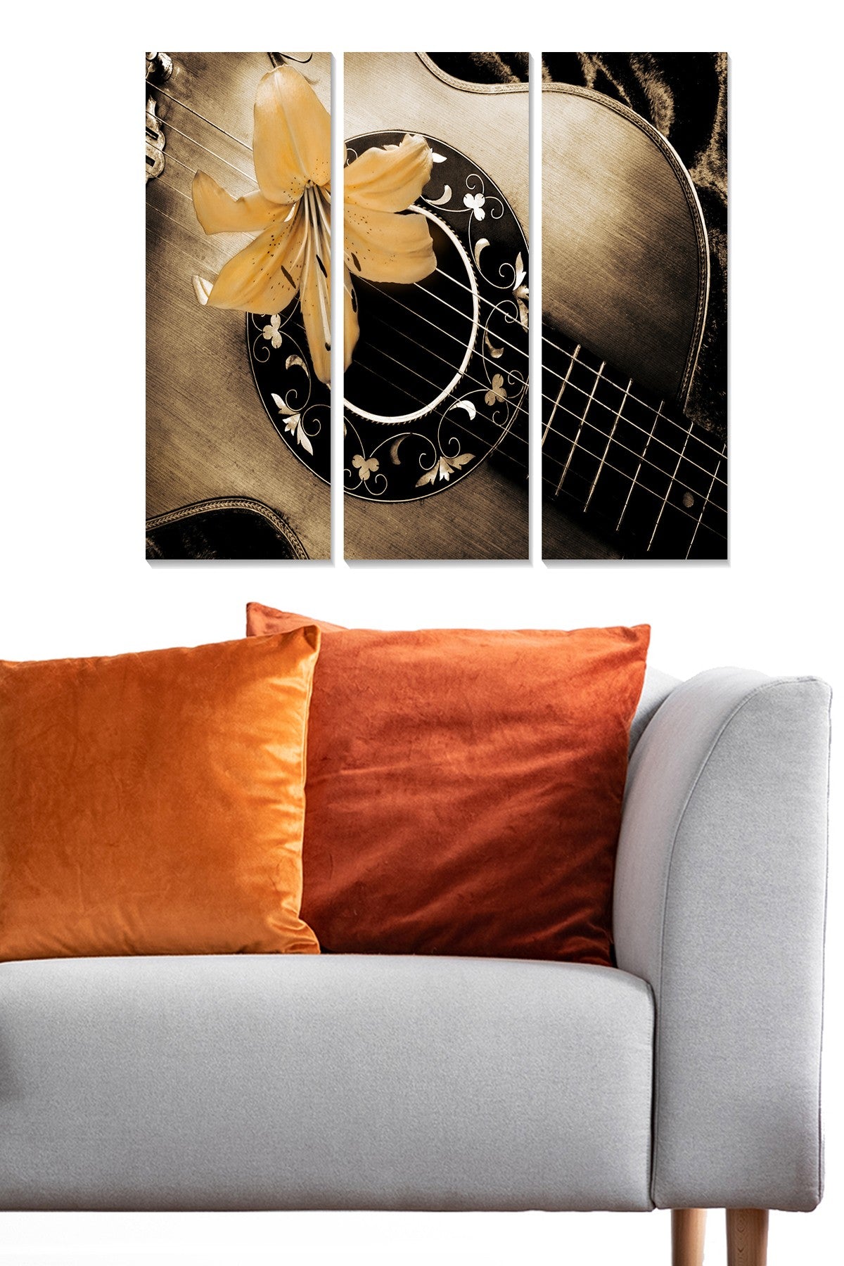 Conjunto de 3 Quadros Decorativos em MDF Multicolor — 70x50 cm (3x 20x50 cm), 3 mm