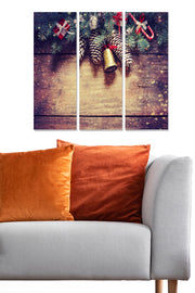 Conjunto de Quadros Decorativos em MDF Multicolor (3 Peças) – 70 x 50 cm