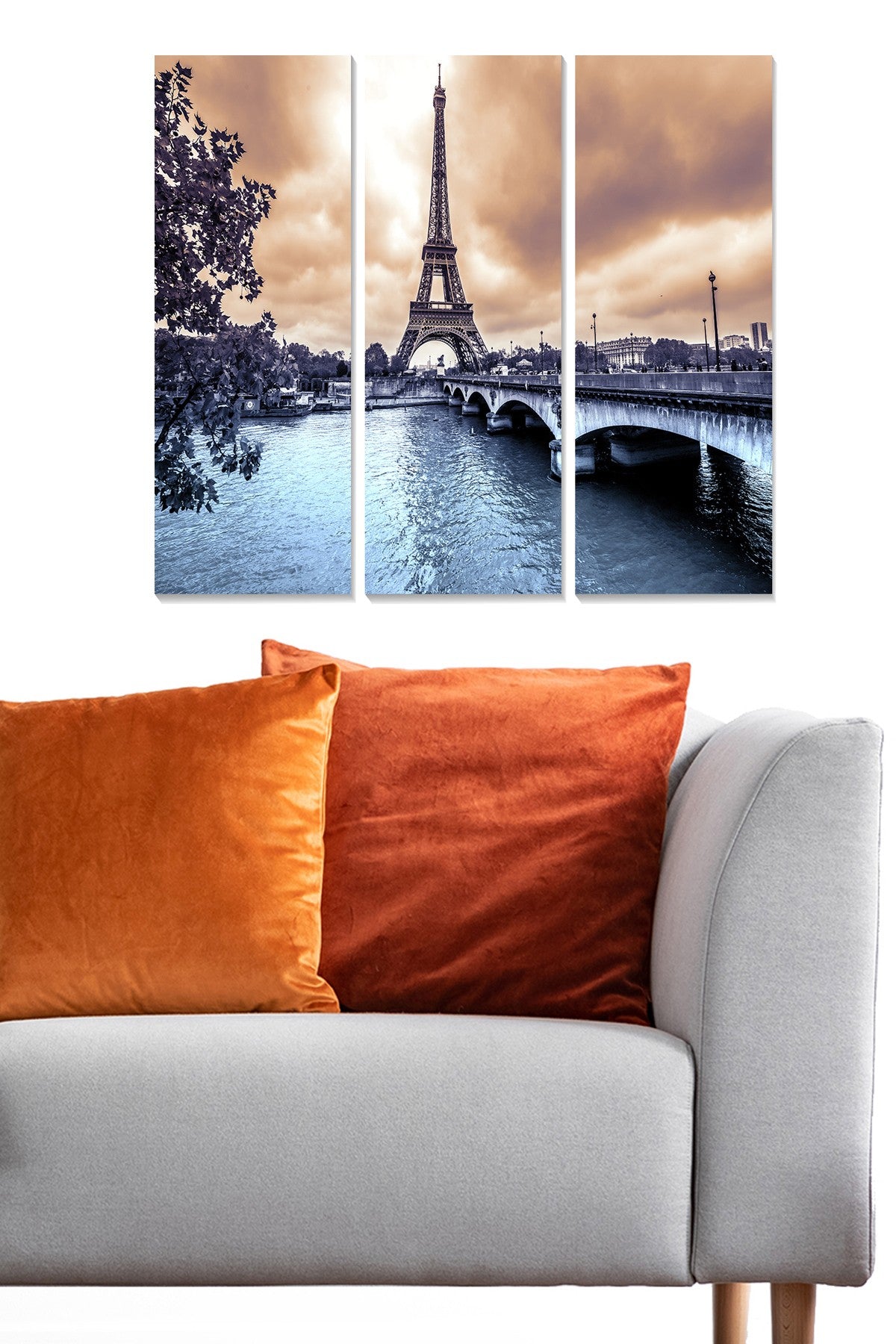 Quadro Decorativo em MDF Multicolorido — Conjunto de 3 Peças (70x50 cm, 3 mm)