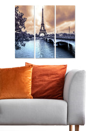 Quadro Decorativo em MDF Multicolorido — Conjunto de 3 Peças (70x50 cm, 3 mm)