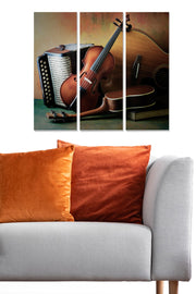 Quadro Decorativo em MDF Multicolor – 3 Peças (70x50 cm no total, 3 mm)