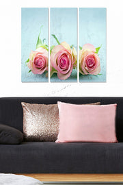 Conjunto de Quadros Decorativos em MDF Multicolor – 3 Peças (20x50 cm cada, Total 70x50 cm), Esp. 3 mm – MDF23241