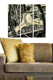 Conjunto de Quadros Decorativos em MDF Multicolor (3 peças) 20x50 cm cada, total 70x50 cm