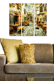 Quadro Decorativo em MDF Multicolor 3 Peças (20x50 cm cada) — Total 70x50 cm, Espessura 3 mm