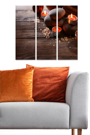 Quadro Decorativo Triplo em MDF Multicolor (3 Peças) 70x50 cm — Espessura 3 mm