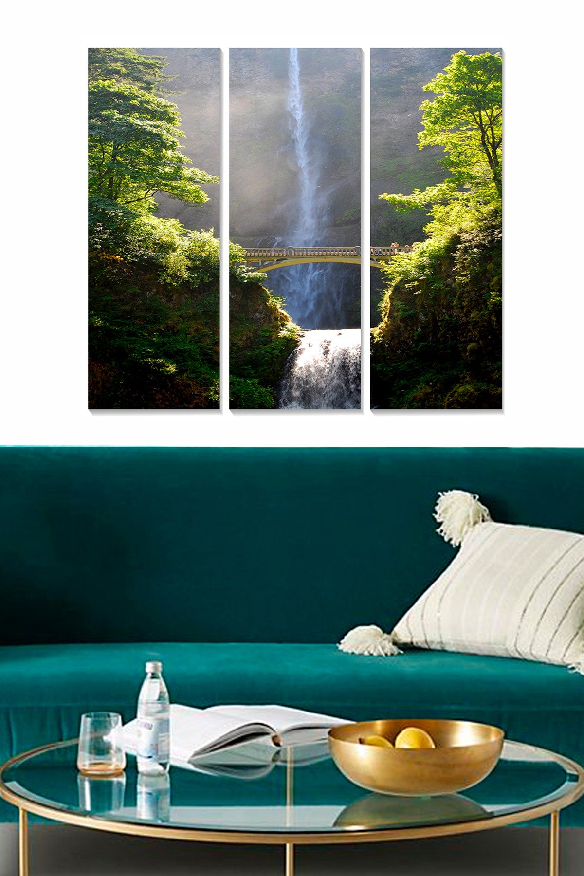 Tríptico Decorativo em MDF Multicolor – 70x50 cm (3 Peças), Espessura 3 mm