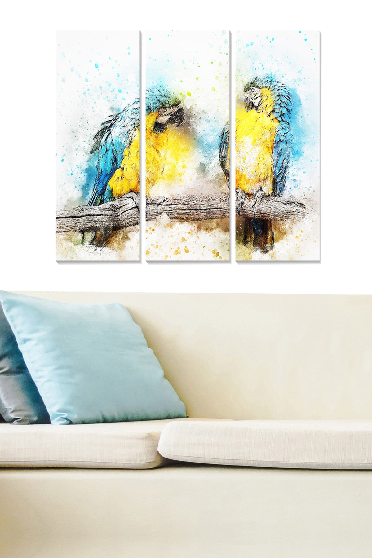 Quadro Decorativo em MDF Multicolor (Conjunto 3 Peças) 70x50 cm – MDF 3 mm