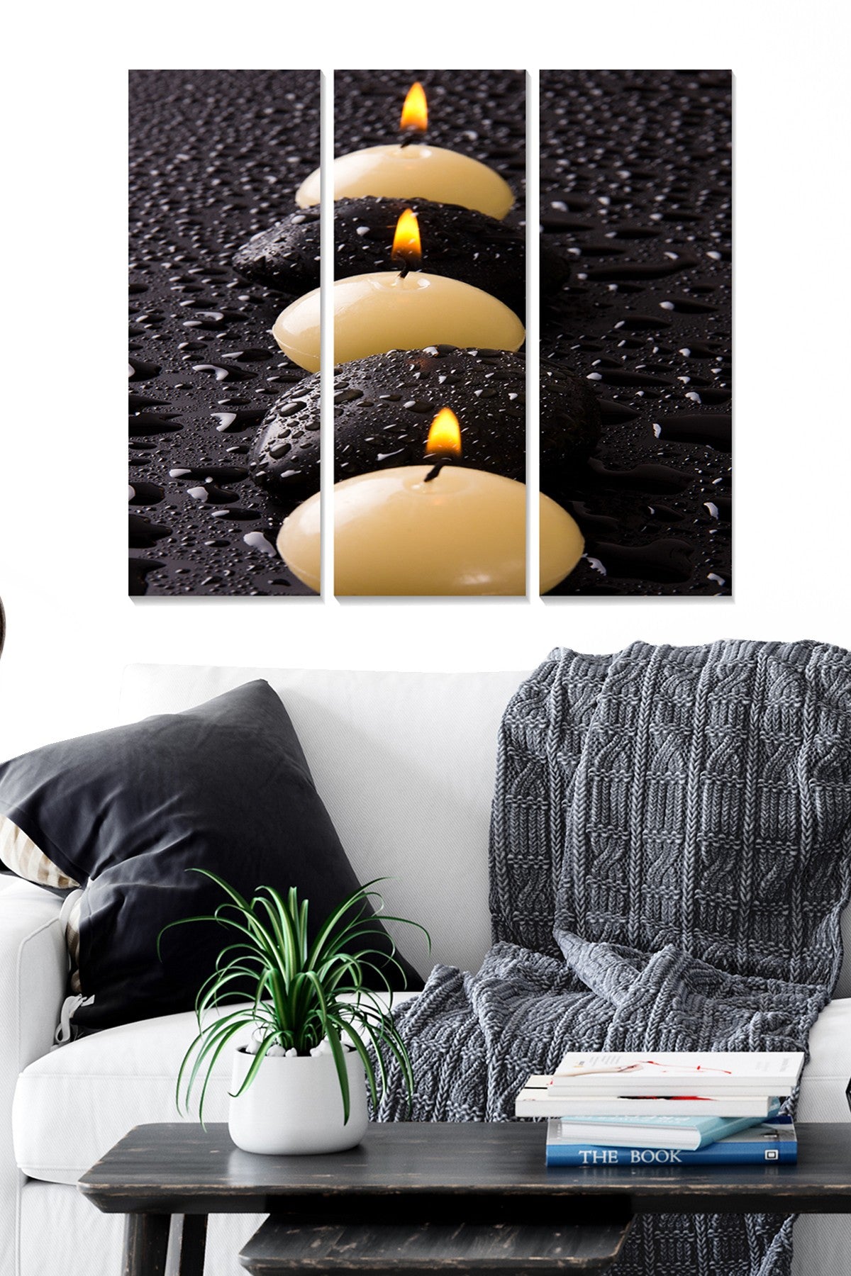 Quadro Decorativo em MDF (3 Peças) Multicolor – 70x50 cm, 3 mm de espessura