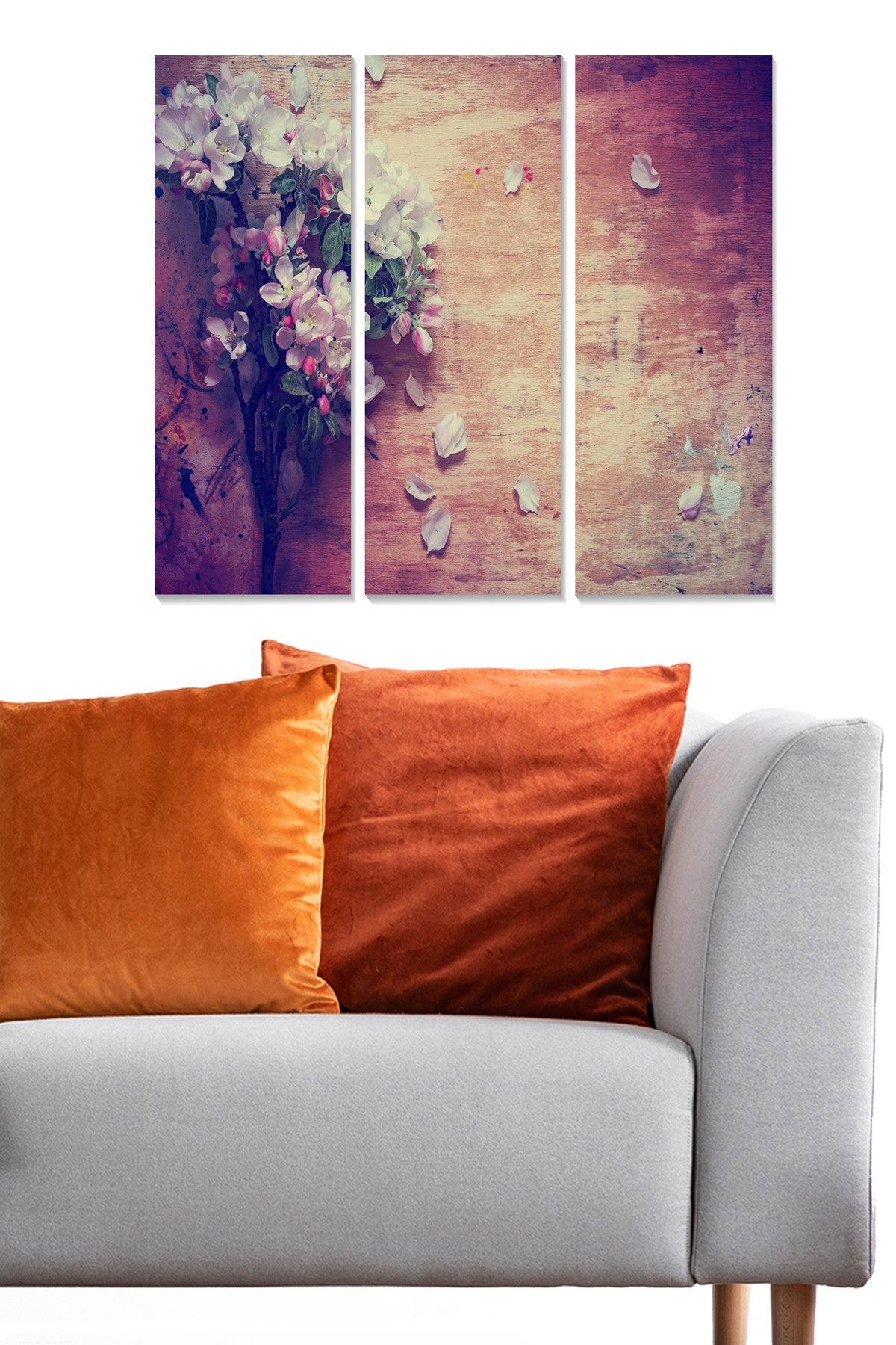 Tríptico Decorativo em MDF Multicolor, 70x50 cm (3×20x50 cm), 100% MDF 3 mm | 553BNC1910