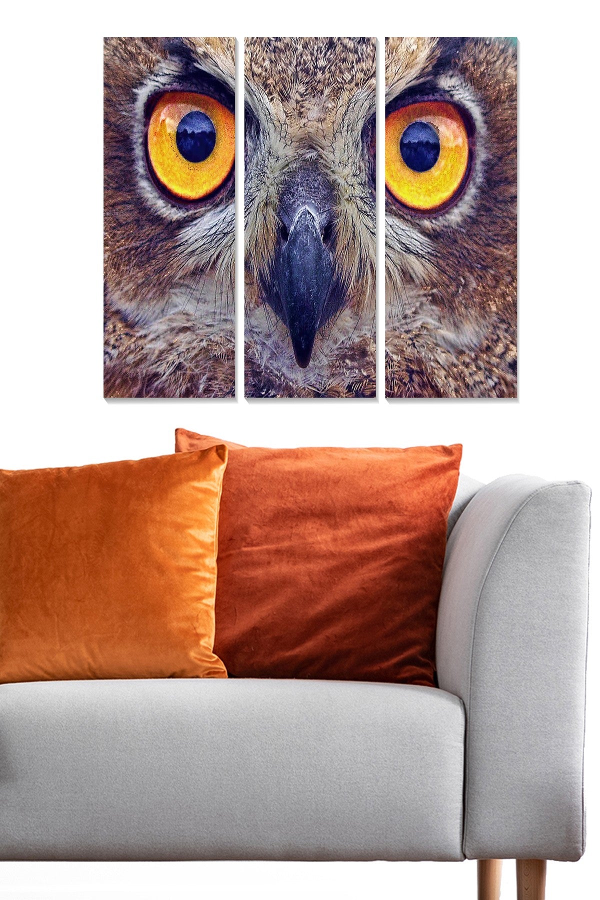 Conjunto de Quadros Decorativos em MDF (3 Peças) - Multicolor, 70 x 50 cm, 3 mm