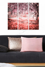 Conjunto de 3 Quadros Decorativos em MDF Multicolor – 20x50 cm cada (total 70x50 cm), espessura 3 mm