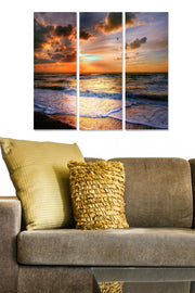 Quadro Decorativo em MDF Multicolor (Conjunto de 3 Peças) 70x50 cm, Espessura 3 mm