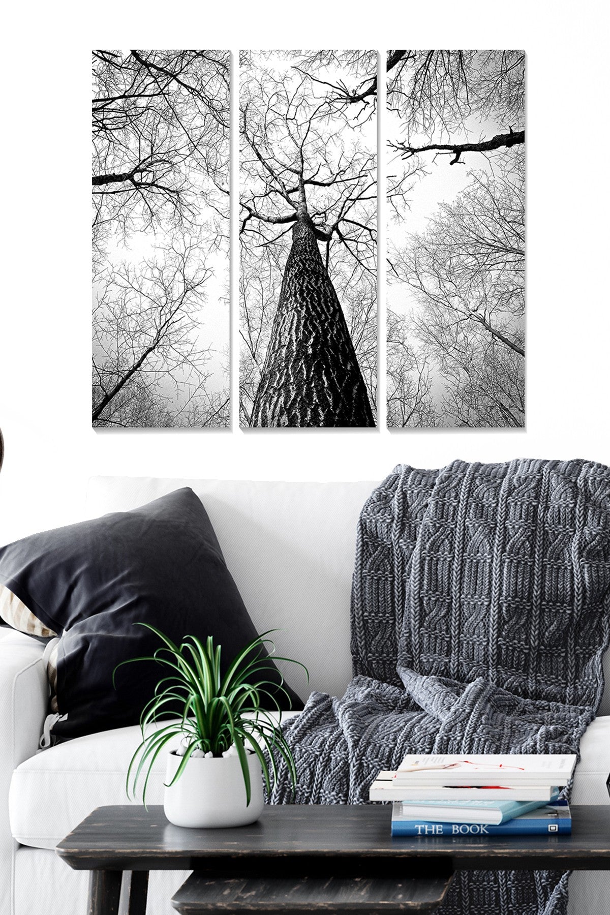 Quadro Decorativo Multicolor em MDF (Tríptico) – 3 Peças, 20x50 cm cada, 70x50 cm total, 100% MDF, 3 mm