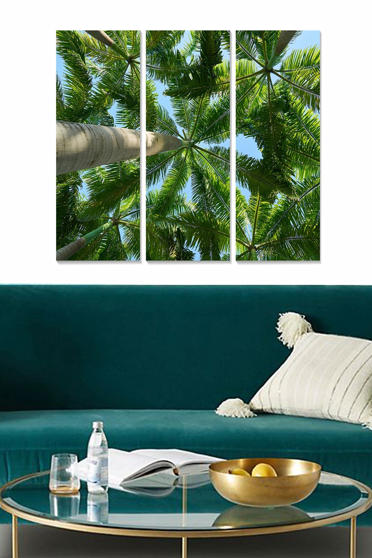 Conjunto de Quadros Decorativos em MDF Multicolor (3 Peças) – 70 x 50 cm, Espessura 3 mm