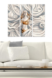 Quadro Decorativo em MDF Multicolor (Conjunto de 3 Peças) – 70x50 cm, 3 mm de espessura