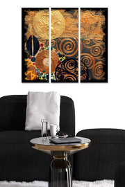 Tríptico Decorativo em MDF Multicolor – 70x50 cm (3x20x50 cm), Espessura 3 mm