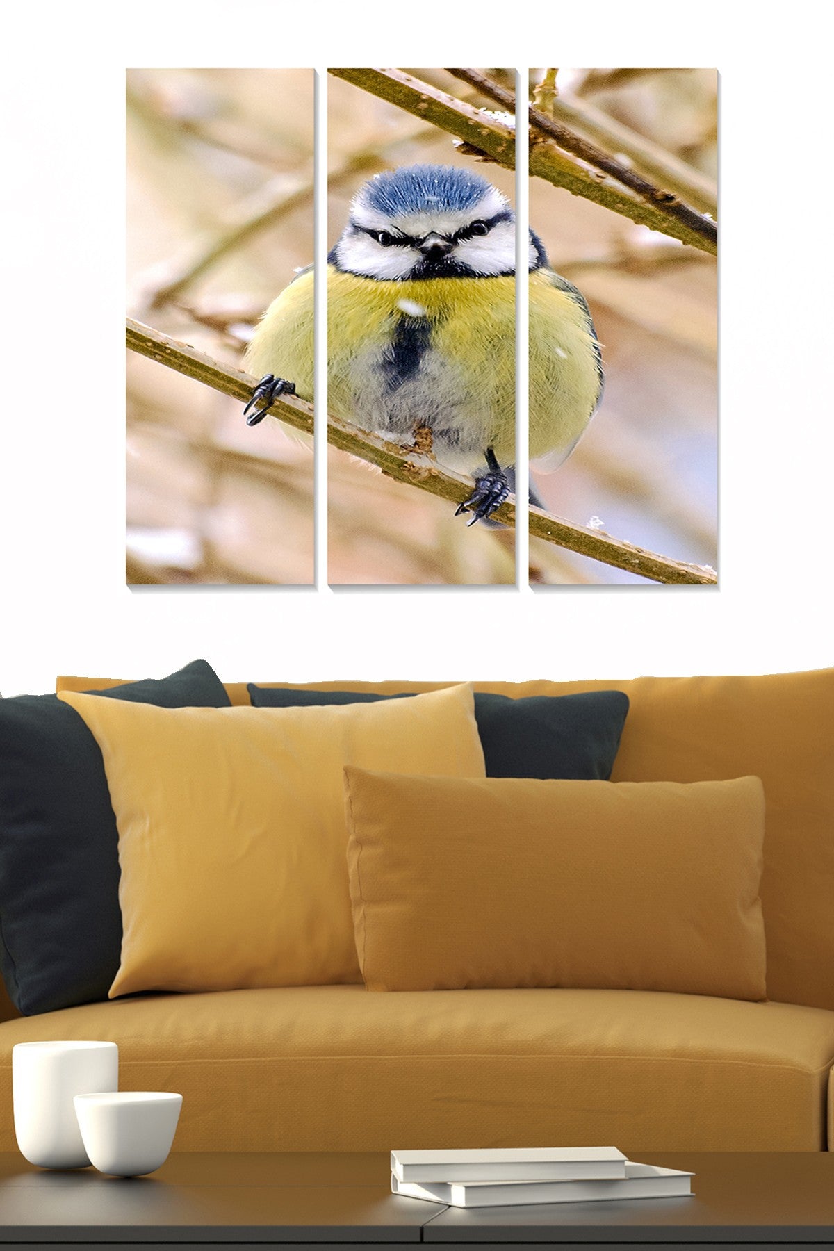 Tríptico Decorativo em MDF Multicolor — 70 x 50 cm (3 Peças, 3 mm)