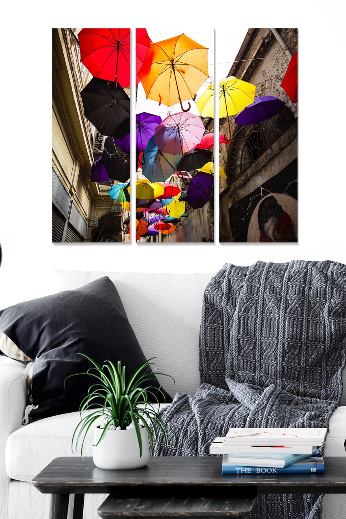 Quadro Decorativo em MDF Multicolor (Conjunto 3 Peças) 70x50 cm, 3 mm de espessura – MDF2405040