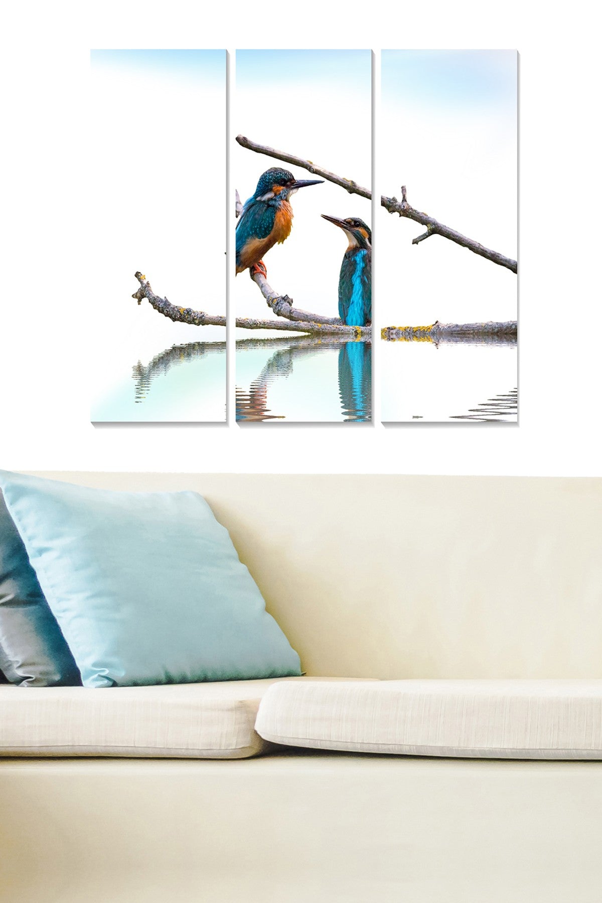 Conjunto de Quadros Decorativos em MDF (3 Peças) Multicolor – 70x50 cm, 3 mm