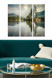 Tríptico Decorativo em MDF Multicolor – 70x50 cm (3 Peças, 3 mm)