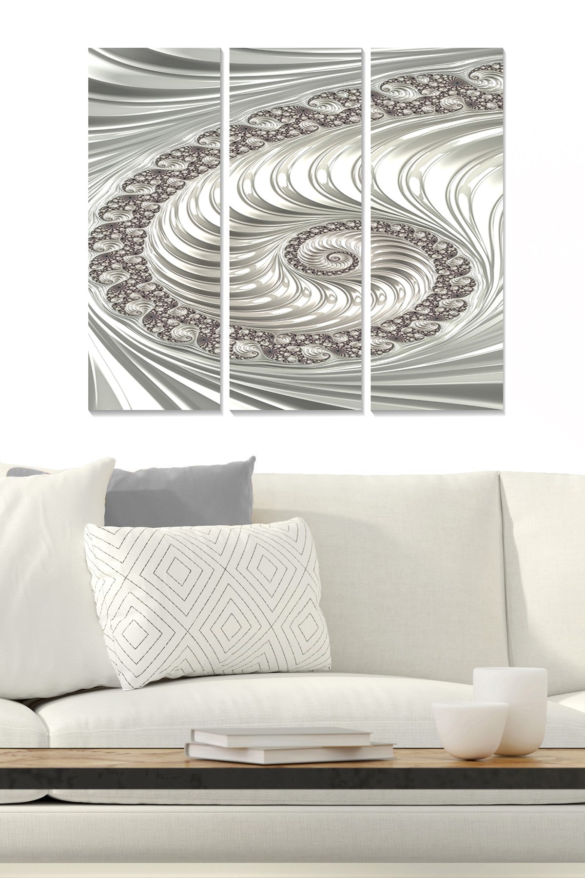 Quadro Decorativo MDF Multicolor – Conjunto 3 Peças (20x50 cm cada), Tamanho Total 70x50 cm, MDF 3 mm