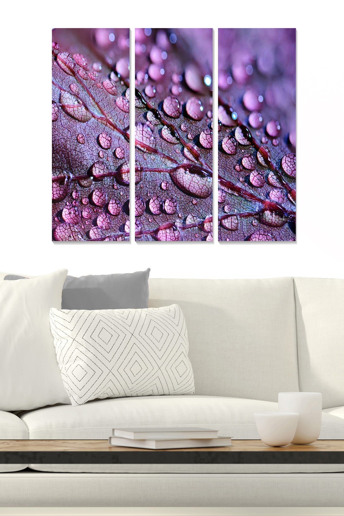 Quadro Decorativo em MDF Multicolor – Conjunto de 3 Peças, 100% MDF 3 mm, 20x50 cm cada (Total 70x50 cm)