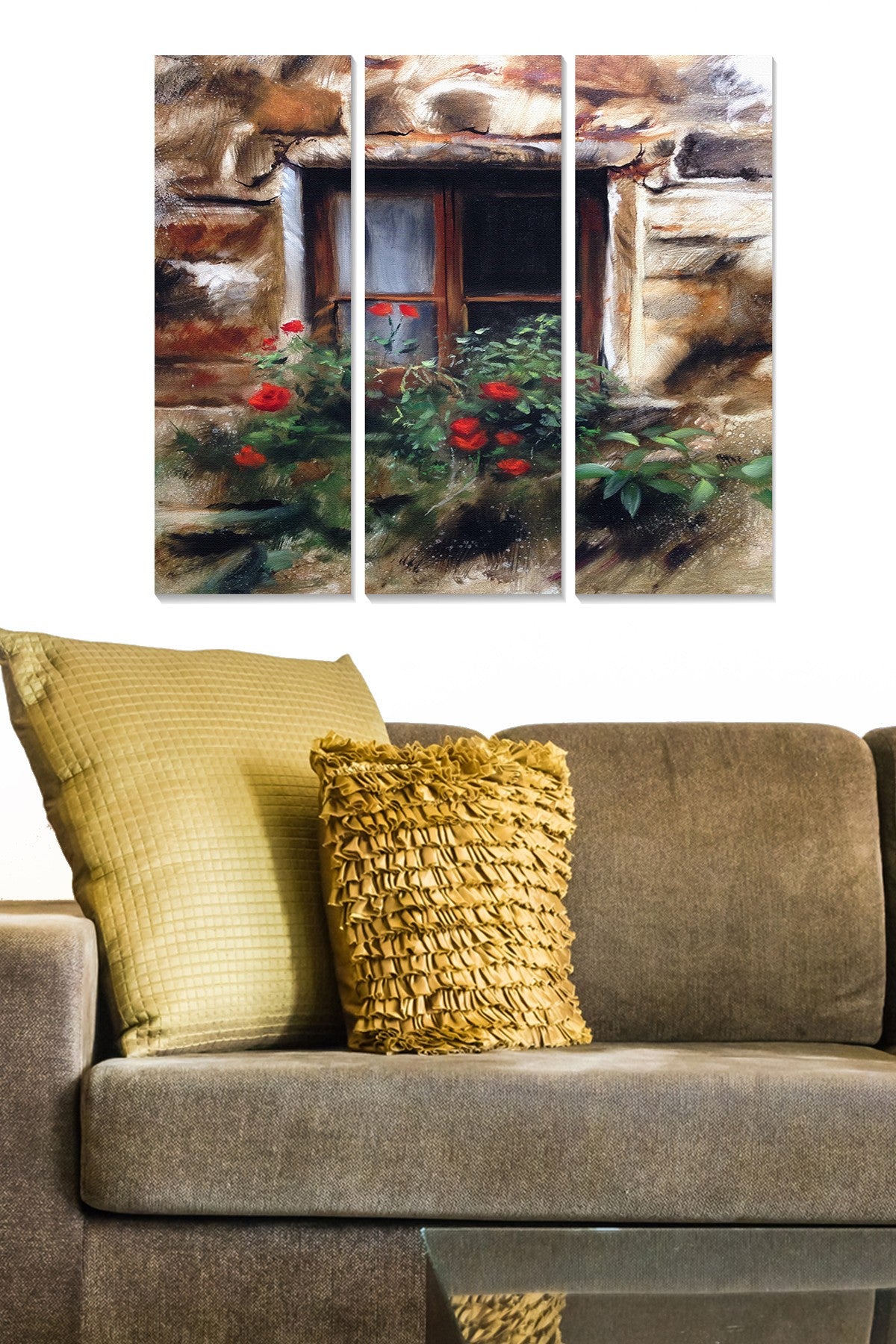 Tríptico Decorativo em MDF Multicolor – 3 Peças (3 mm), 20x50 cm cada, Tamanho Total 70x50 cm