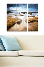 Quadro Decorativo em MDF Multicolor, 3 Peças (20x50 cm cada, total 70x50 cm) – MDF2444040